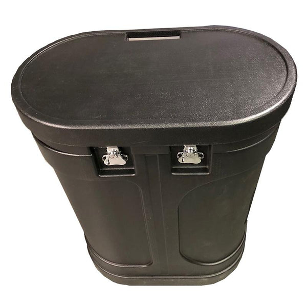 Trade Show Counter Banner Storage Case 38.6 Tall Hard Carrying Case w Sunlight Displays