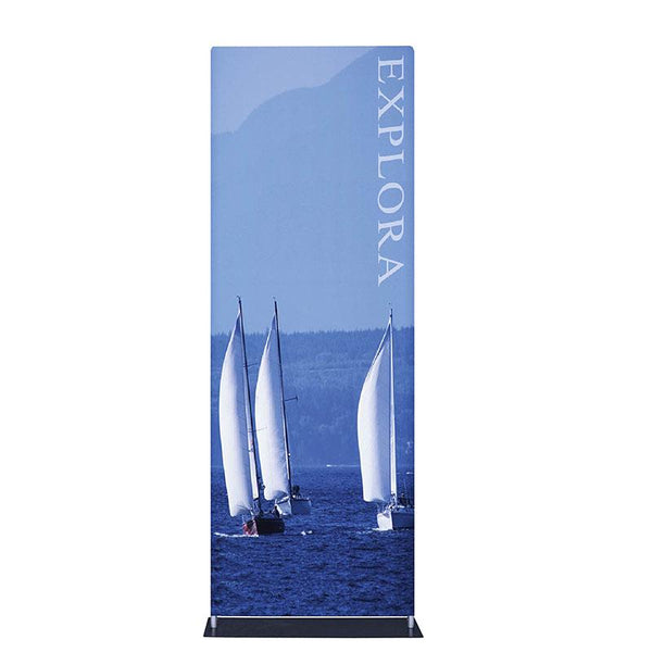 Explora Tubular Banner Stand w/ Dye-sub Fabric Graphic, 33.5"w x 90"h