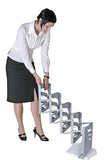 Wave, Stylish Collapsible Literature Rack in Carry Bag, Silver Rack